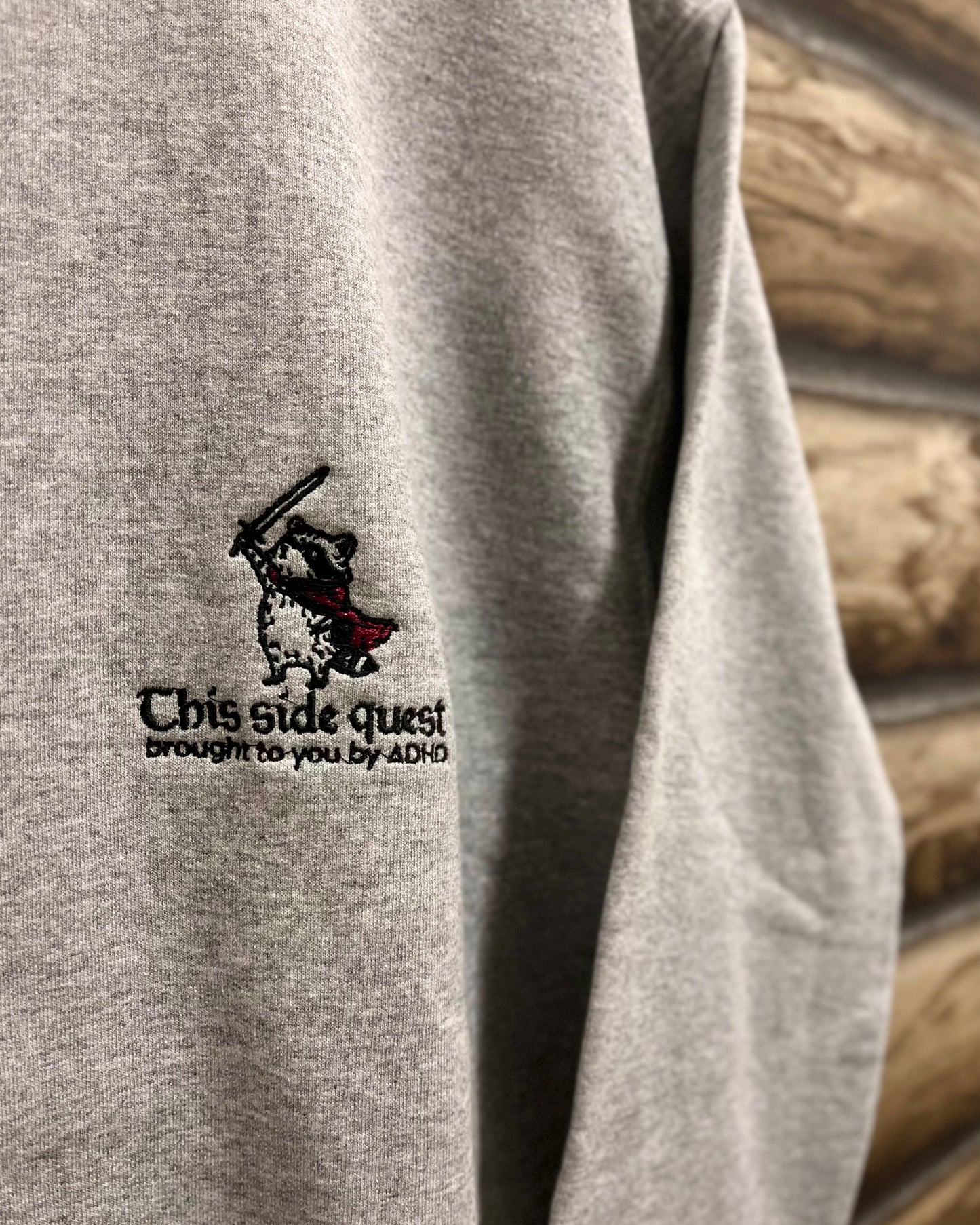 This Side Quest Raccoon Crewneck