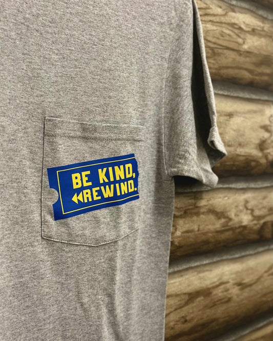 Be Kind Rewind - Gray Pocket Shirt