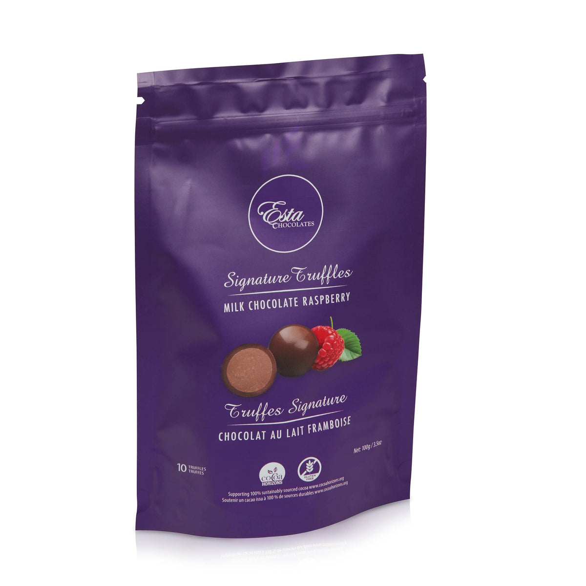 Milk Chocolate Raspberry Truffle Pouch