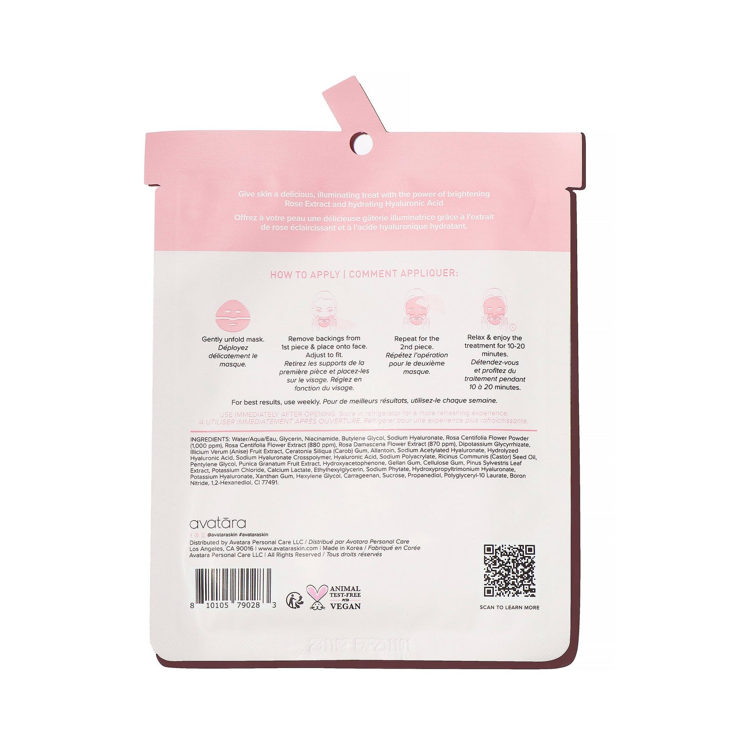 Rose Boba Illuminating Hydrogel Face Mask