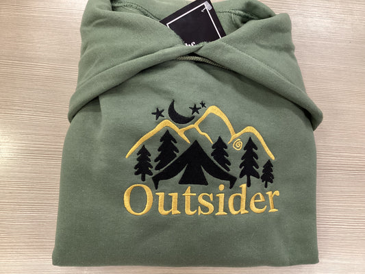 Green Outsider Camping Hoodie