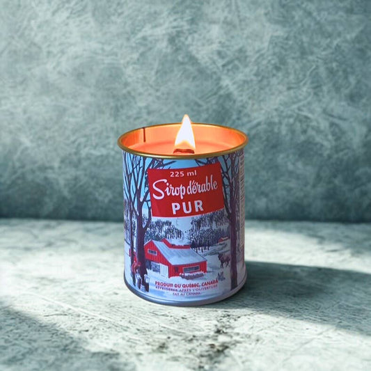 Seracon - Maple Syrup Candle – 225 ml Iconic Tin Can (Wood wick)