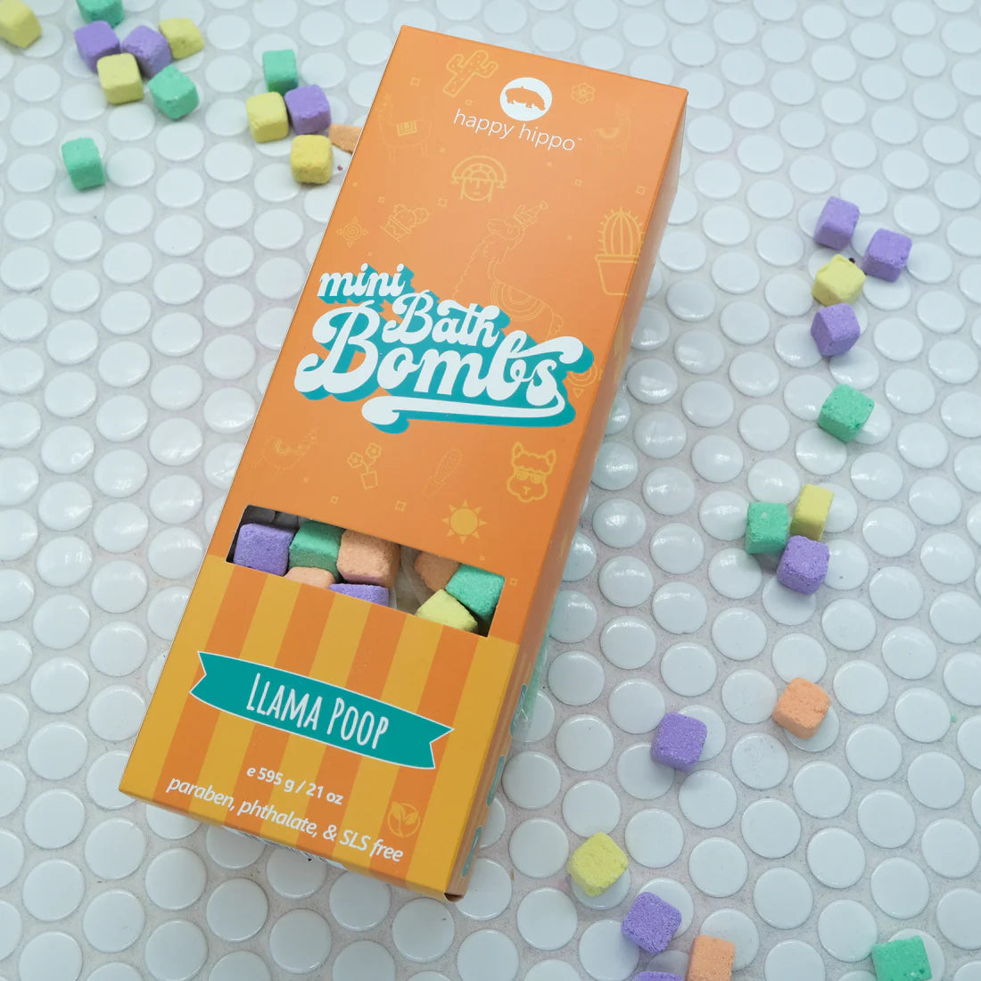 Llama Poop Mini Bubble Bombs - Box (595g)