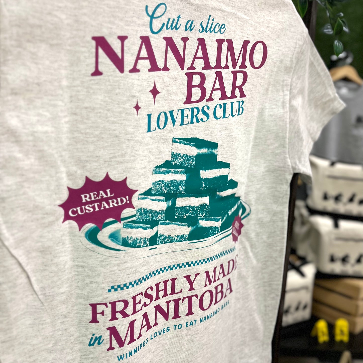 Nanaimo Bar Lovers Ash T-Shirt