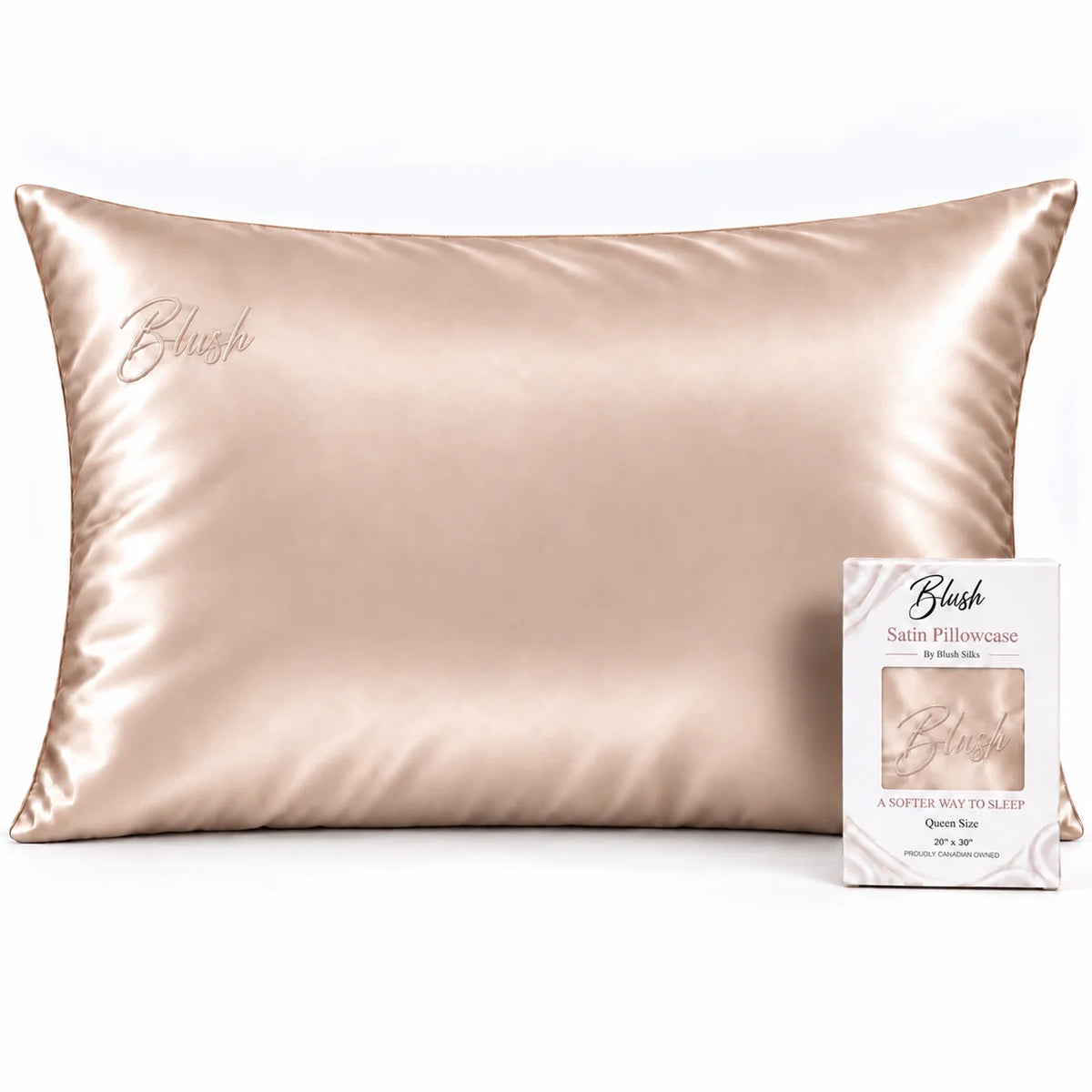Caramel Satin Pillowcase - Queen