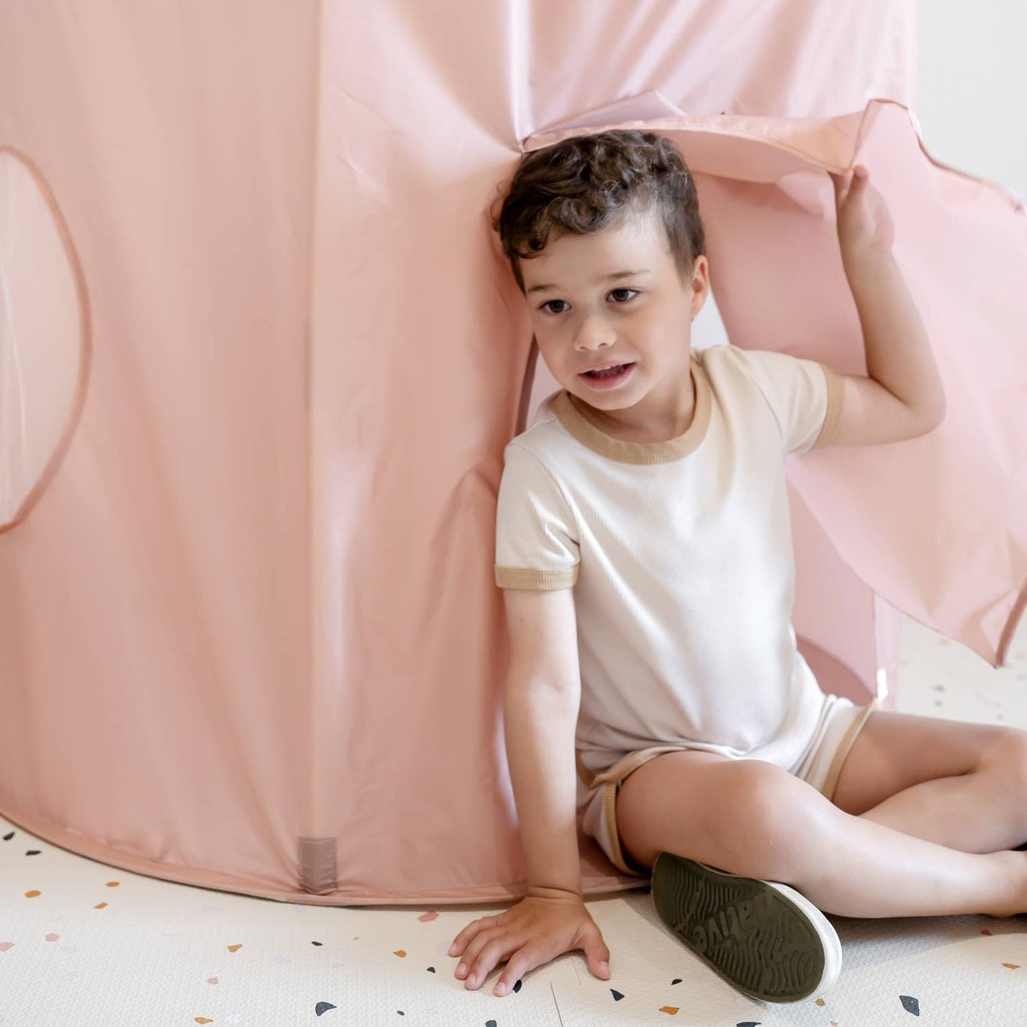 Misty Pink - Recycled Fabric Play Tent Castle