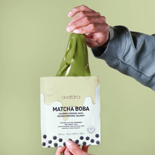 Matcha Boba Calming Hydrogel Face Mask