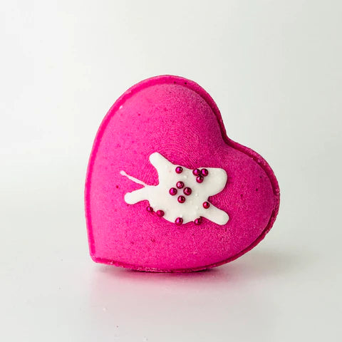 Raspberry Heart Bath Bomb