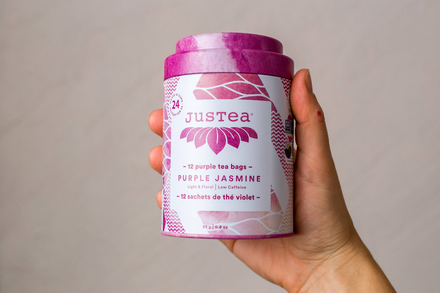 Purple Jasmine Tea Bag Tin - Organic