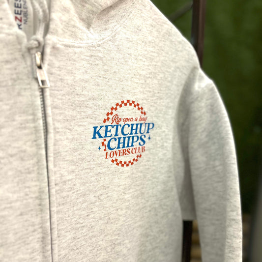 Ketchup Chips Lover Zip Up Hoodie