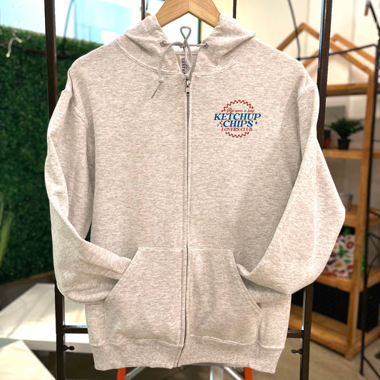 Ketchup Chips Lover Zip Up Hoodie