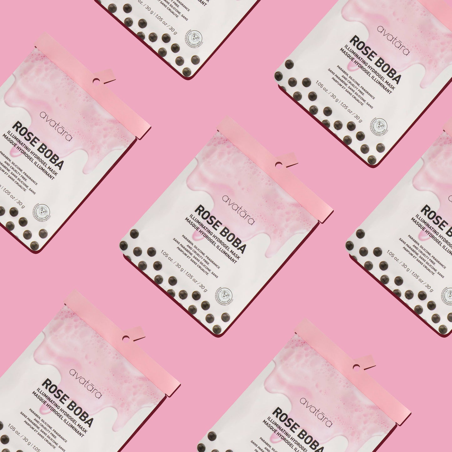 Rose Boba Illuminating Hydrogel Face Mask