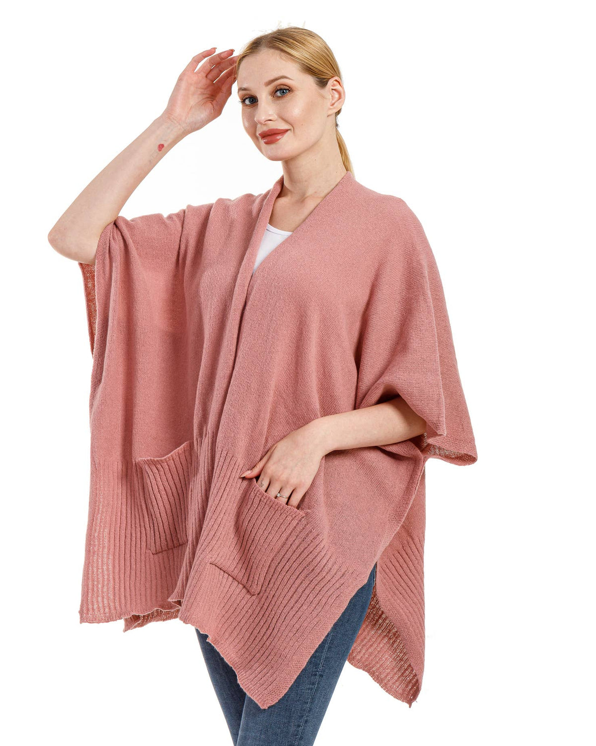 Knit Winter Poncho - Imagine Imports