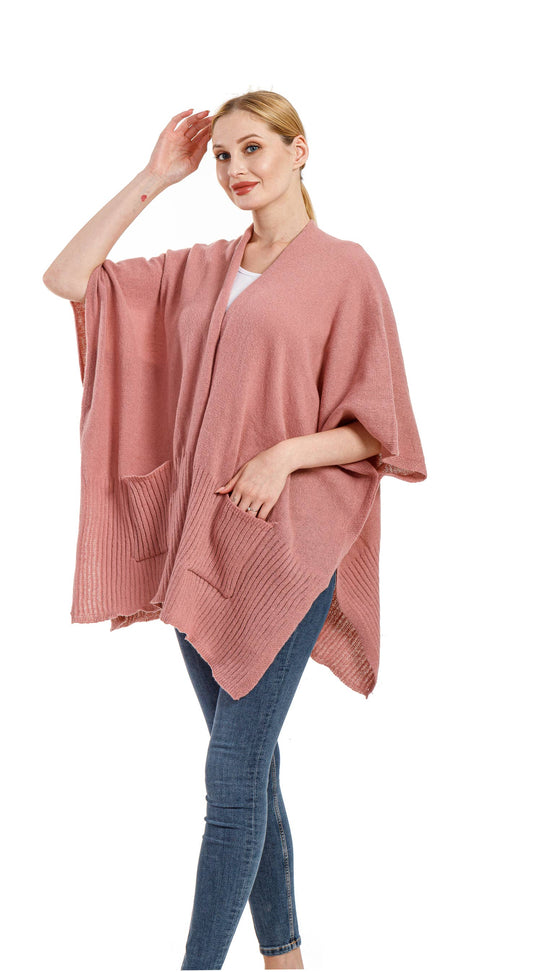 Knit Winter Poncho - Imagine Imports