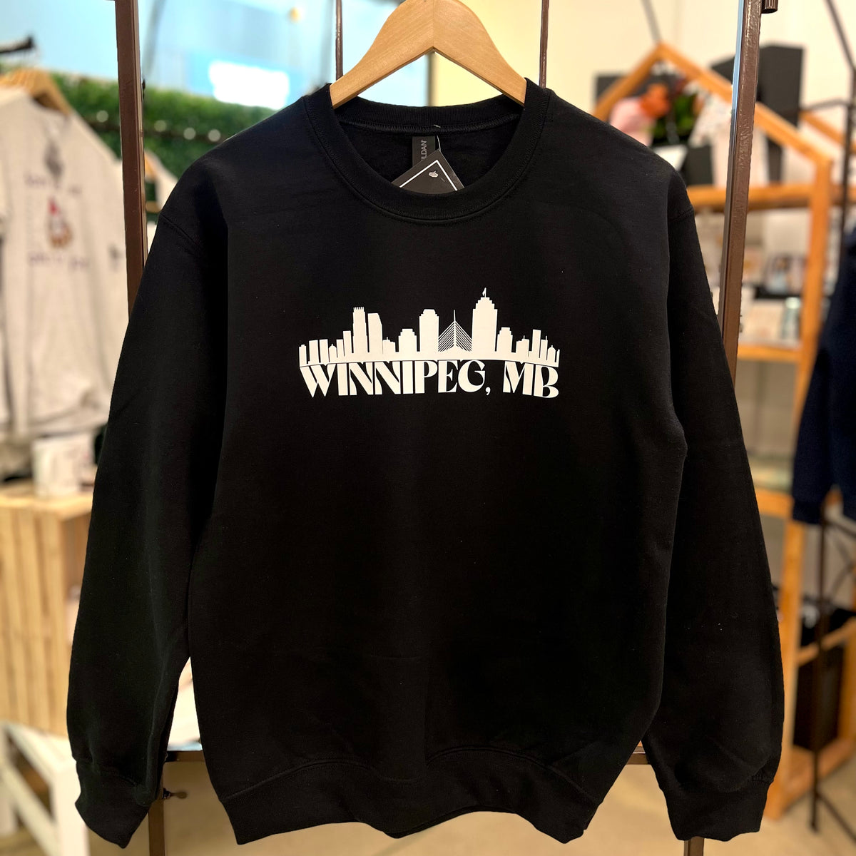Winnipeg Skyline - Black Crewneck