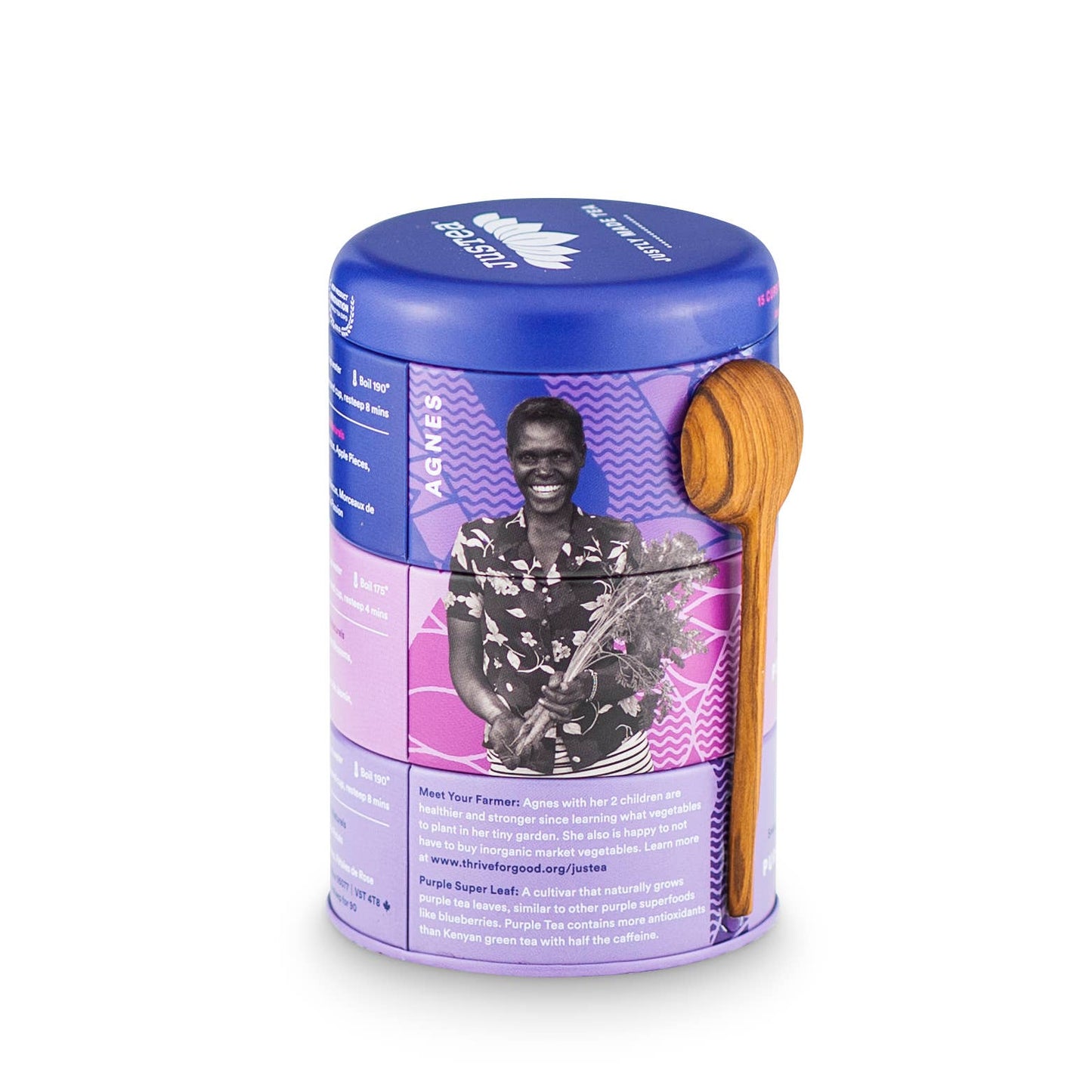 Purple Tea Trio Tin & Spoon - Organic
