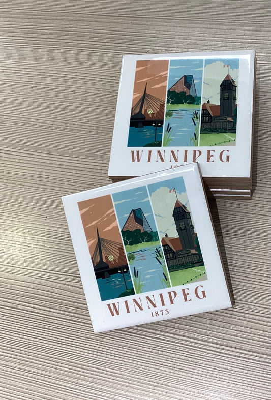 Winnipeg Trio Location Coaster