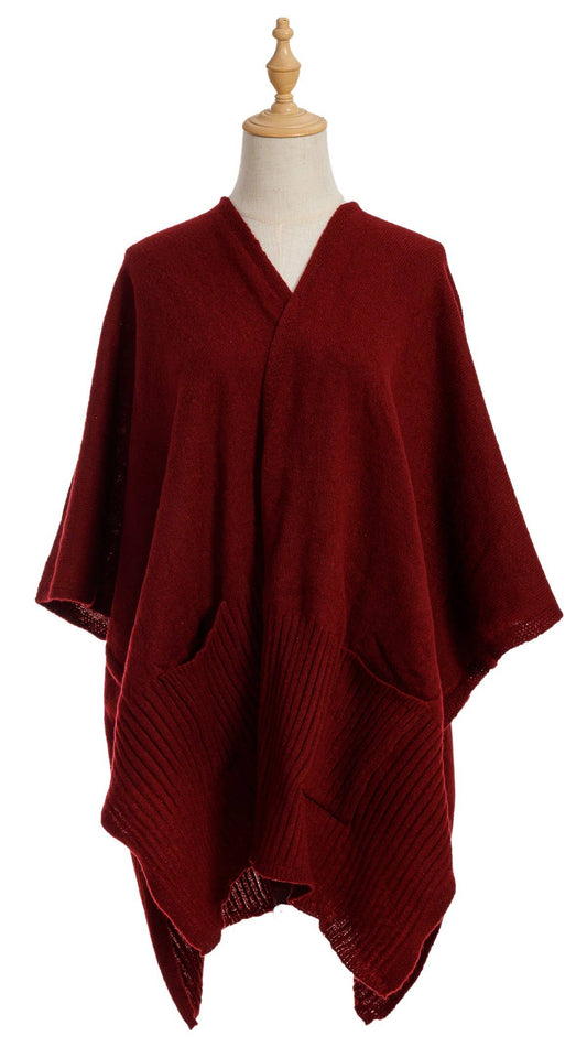 Knit Winter Poncho - Imagine Imports