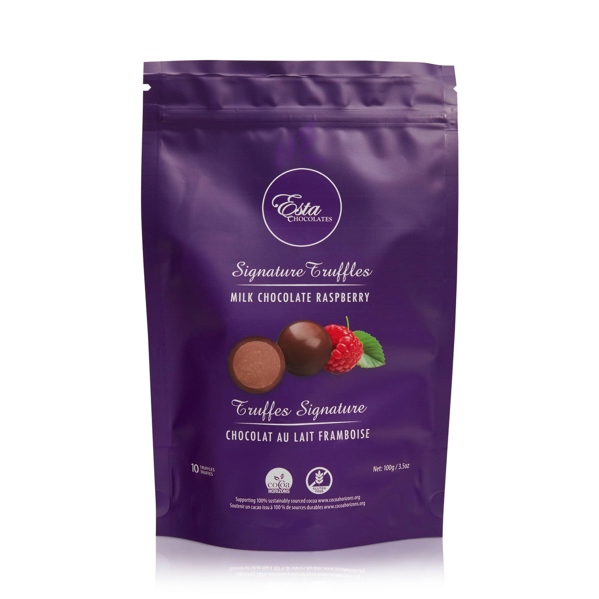 Milk Chocolate Raspberry Truffle Pouch