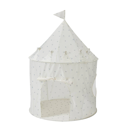 Blueberry Ivory -  Recycled Fabric Play Tent Castle