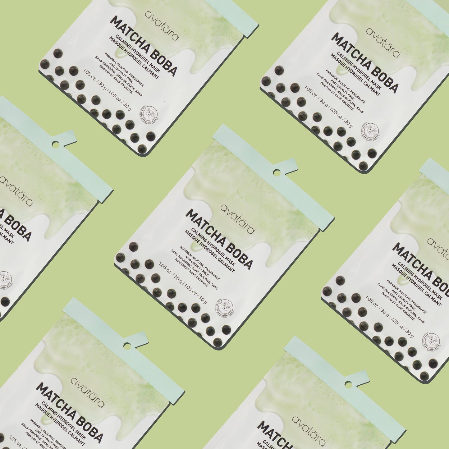 Matcha Boba Calming Hydrogel Face Mask