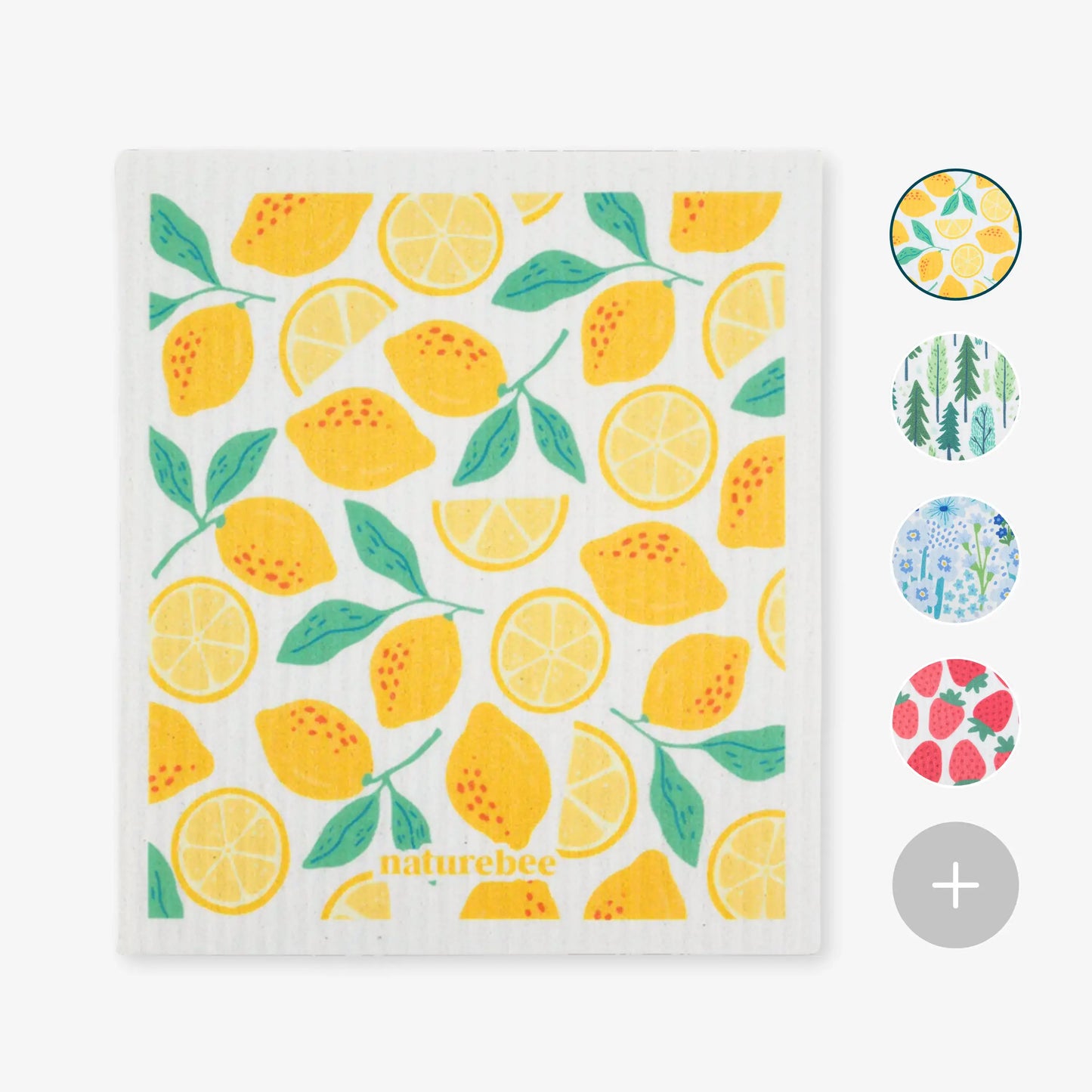 Yellow Floral - Swedish Dishcloths