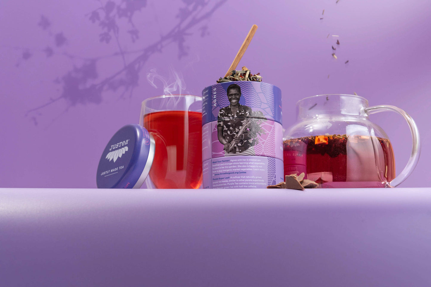 Purple Tea Trio Tin & Spoon - Organic