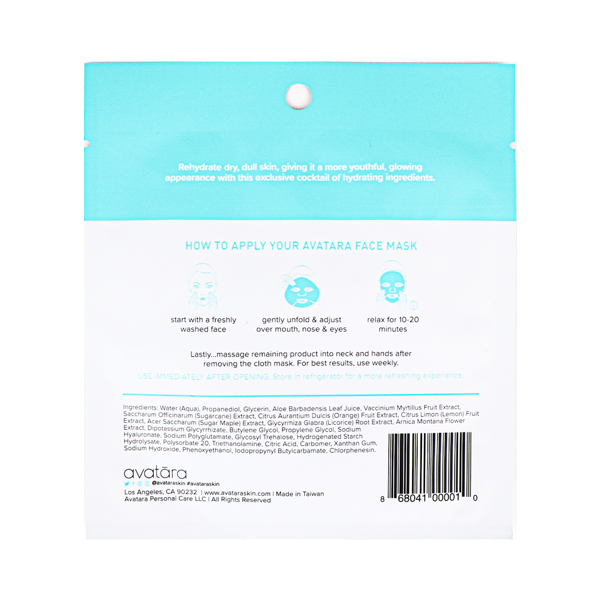 Drink Up Sheet Mask Thirst Quenching Face Mask