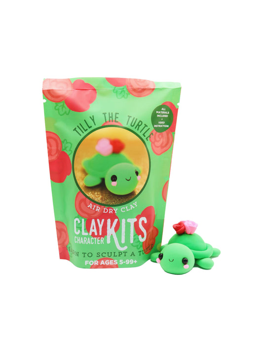 Tilly the Turtle Air Dry Clay Kit | Arts & Craft Kit
