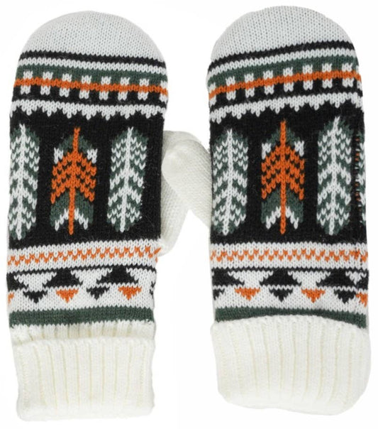 Green and Orange Mittens - Imagine Imports
