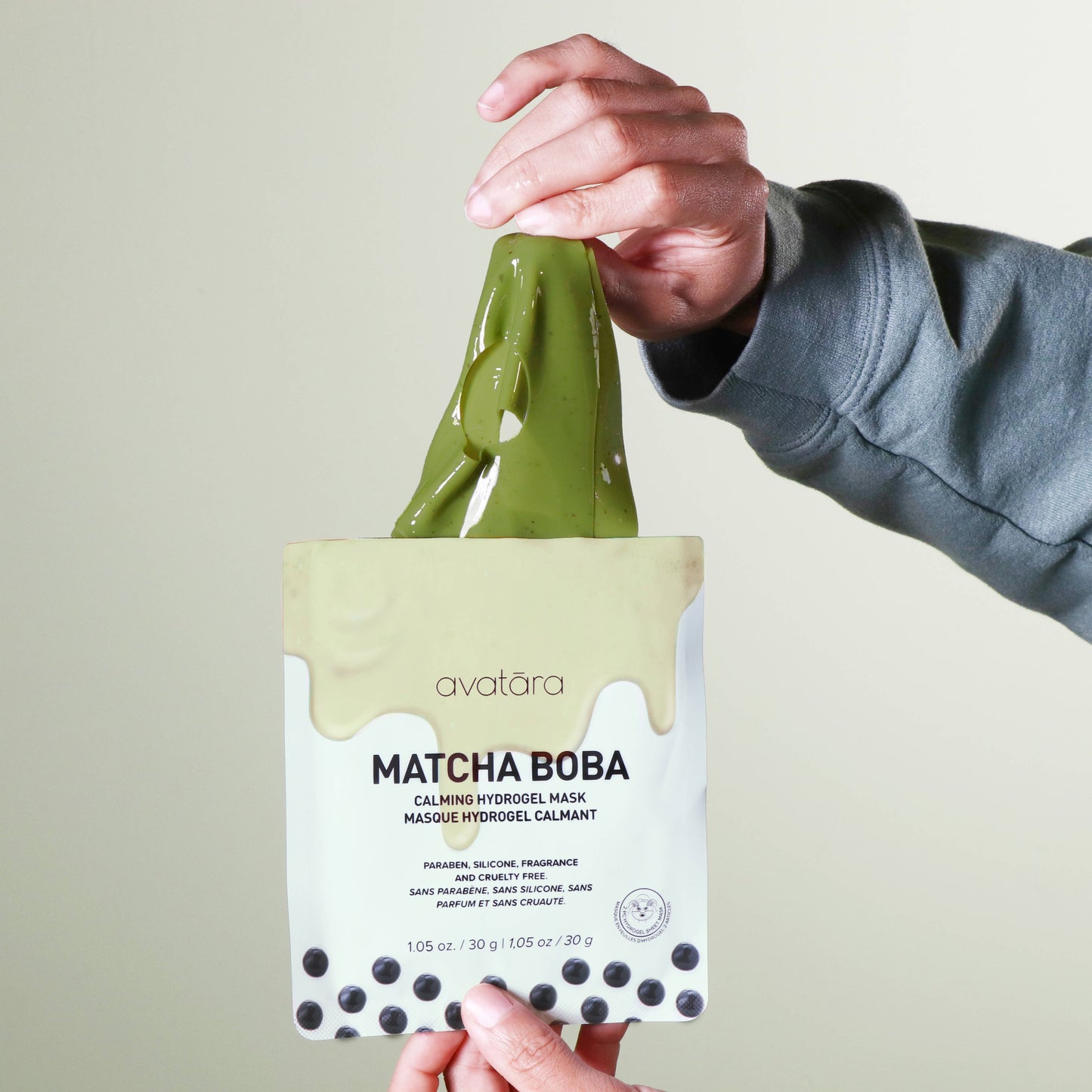 Matcha Boba Calming Hydrogel Face Mask