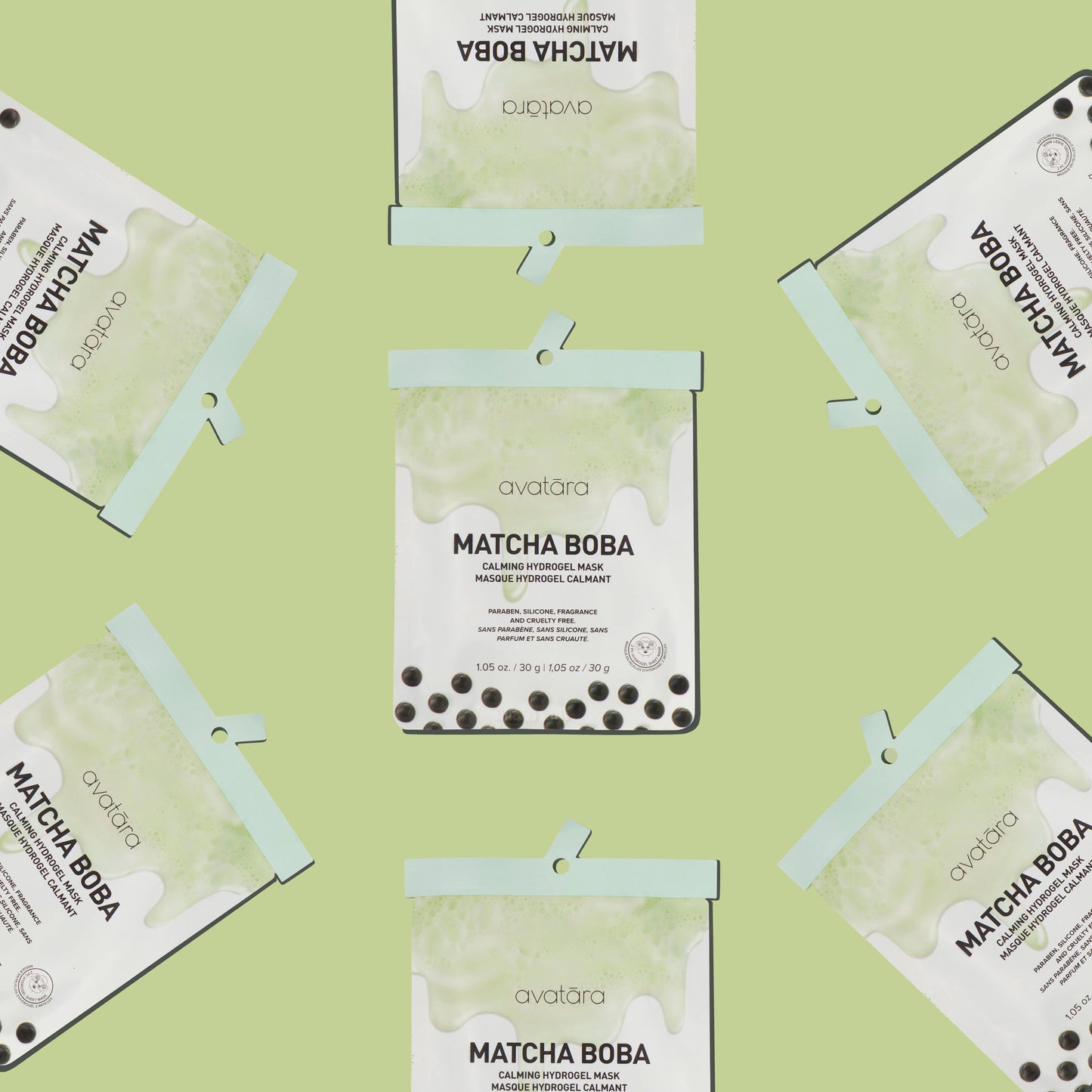 Matcha Boba Calming Hydrogel Face Mask