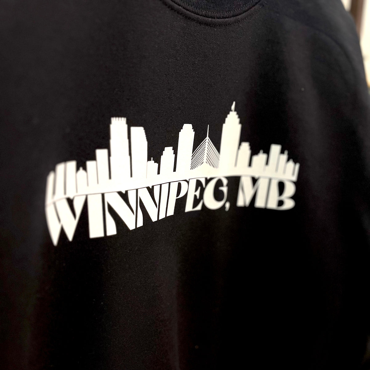 Winnipeg Skyline - Black Crewneck