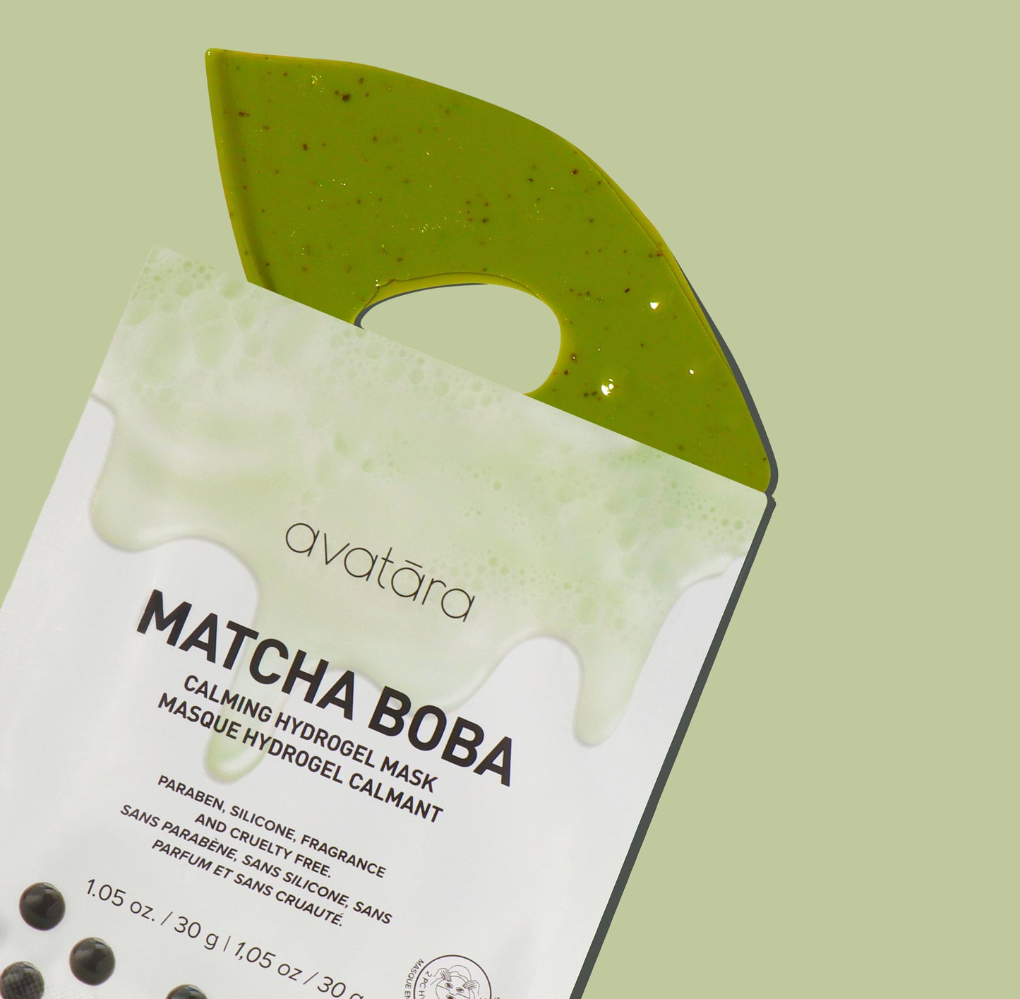 Matcha Boba Calming Hydrogel Face Mask