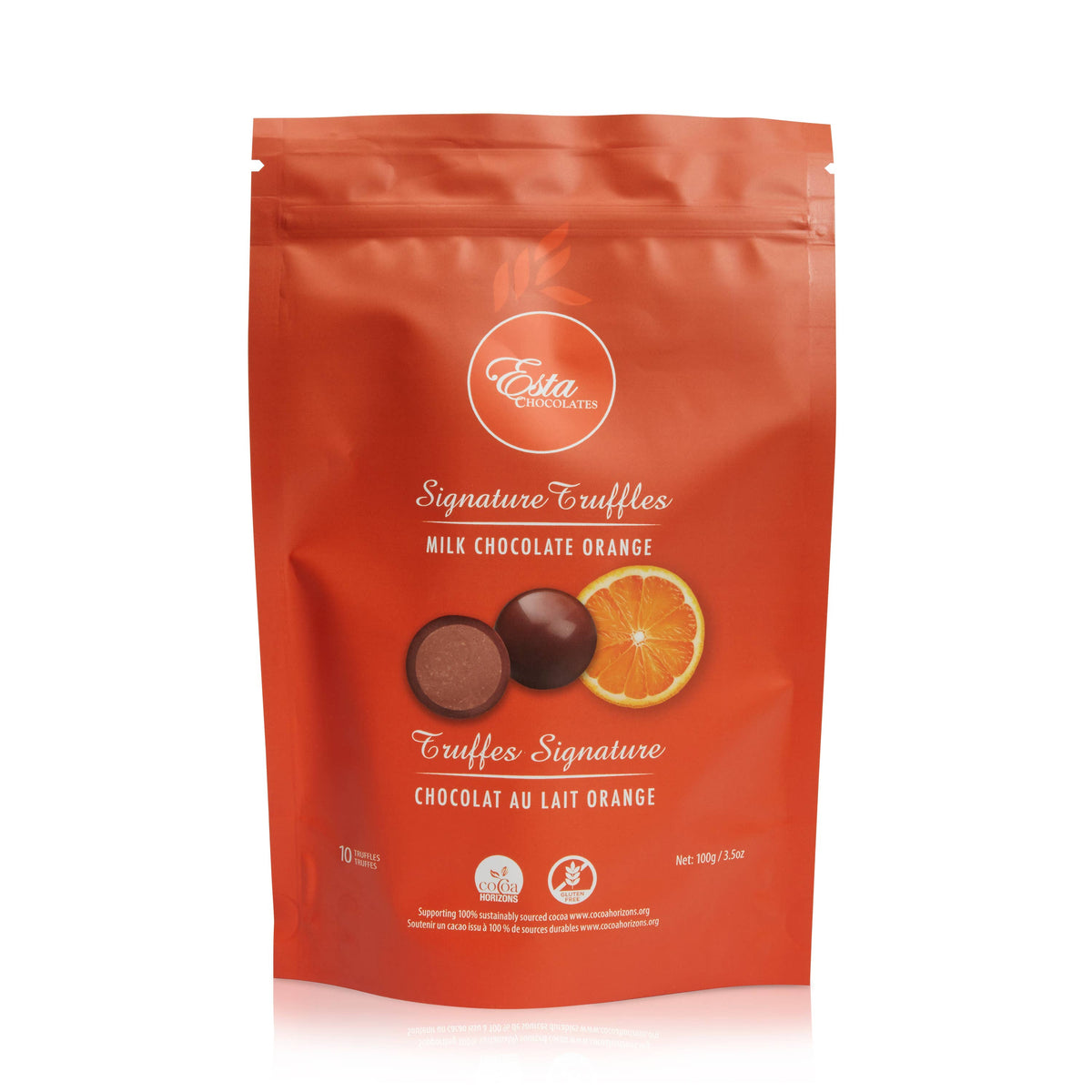 Milk Chocolate Orange Truffle Pouch