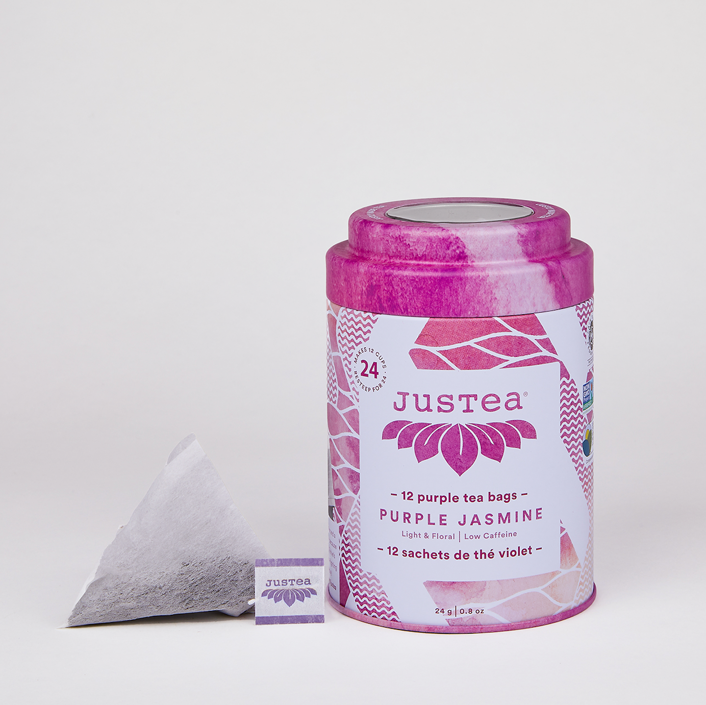 Purple Jasmine Tea Bag Tin - Organic