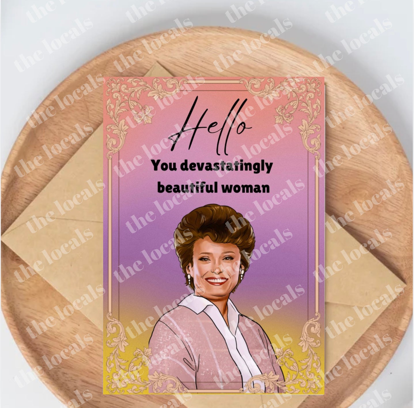 Devastatingly Gorgeous Woman Greeting Card – The Local Entrepreneurs of ...
