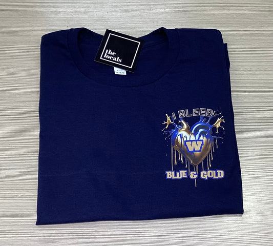 I Bleed Blue & Gold T-Shirt
