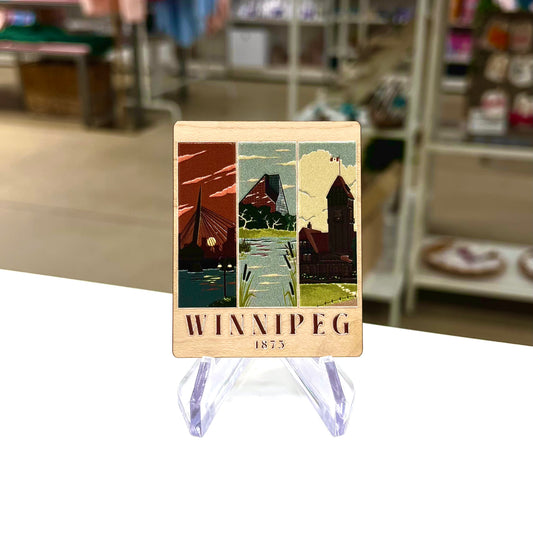 Winnipeg - Wooden 3D Magnet