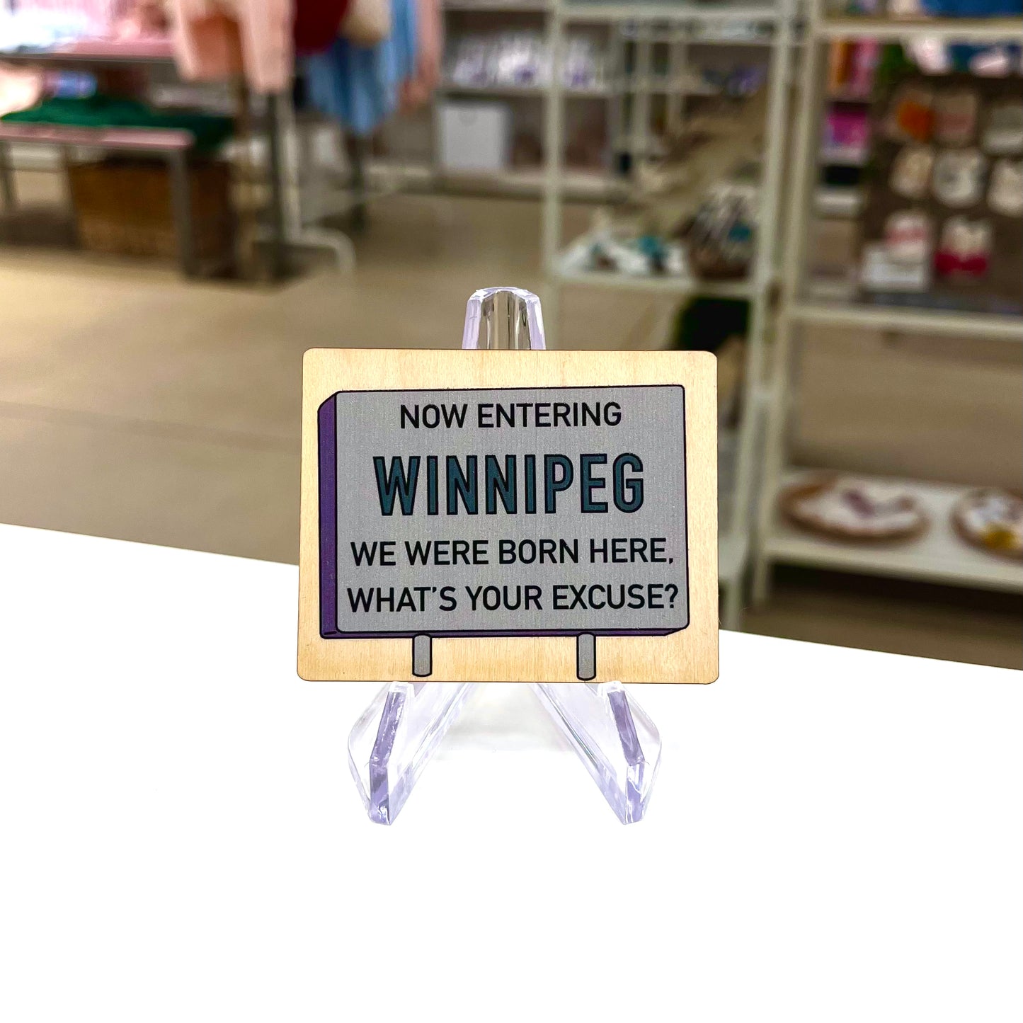 Winnipeg - Wooden 3D Magnet