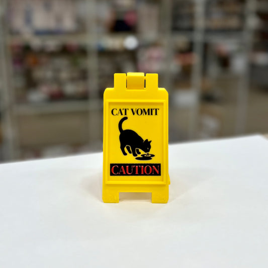 Cat Vomit Caution Signs
