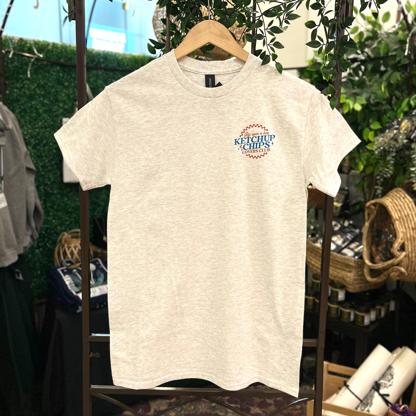 Ketchup Chips Lovers Ash T-Shirt