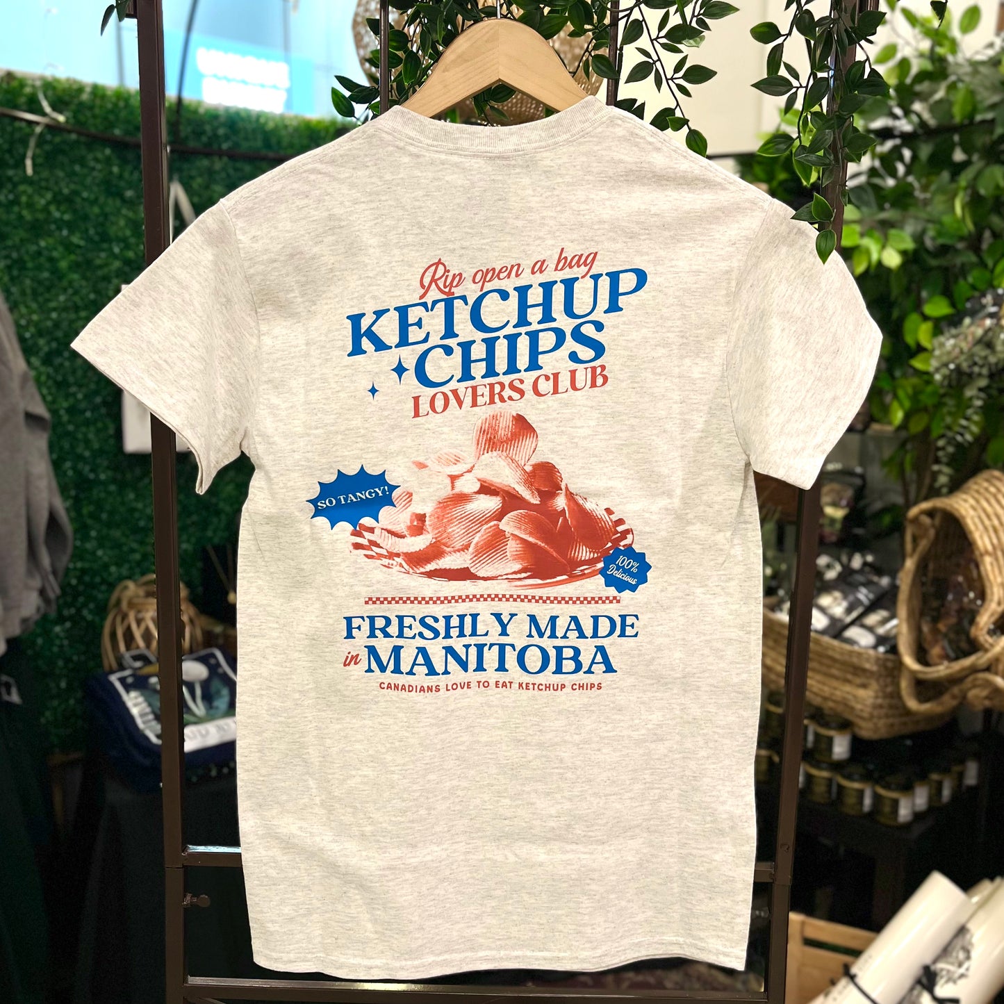 Ketchup Chips Lovers Ash T-Shirt