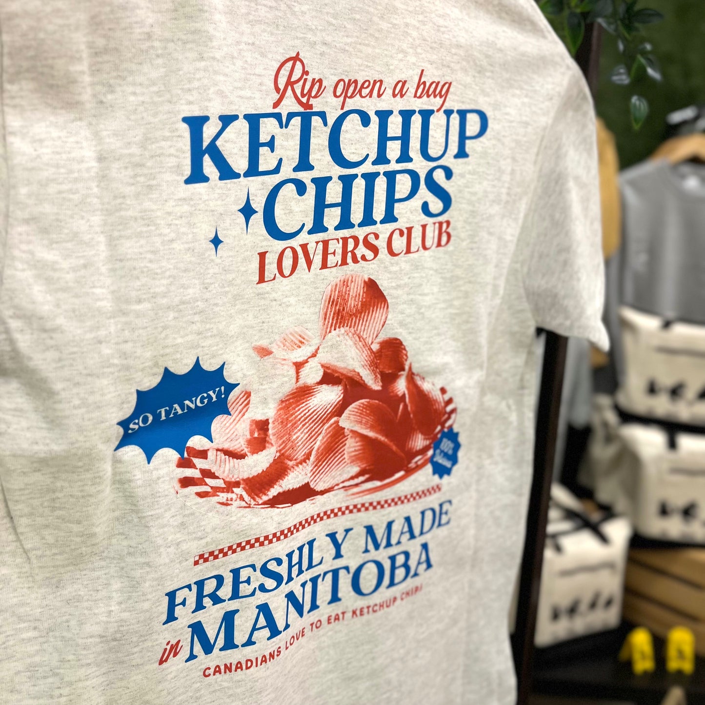Ketchup Chips Lovers Ash T-Shirt