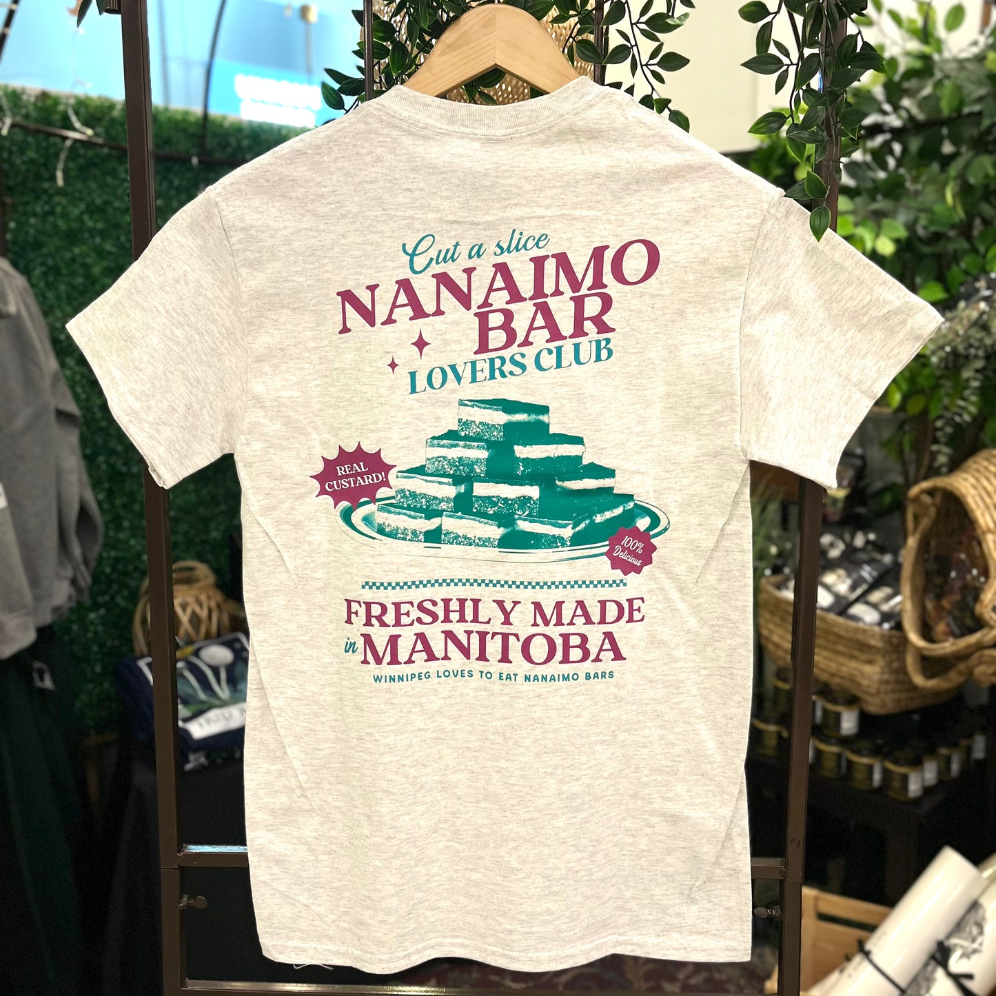 Nanaimo Bar Lovers Ash T-Shirt