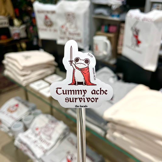 Tummy Ache Survivor Sticker