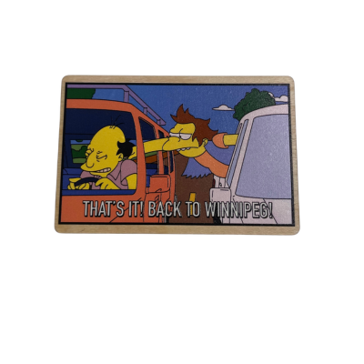 Back To Winnipeg Wooden Magnet