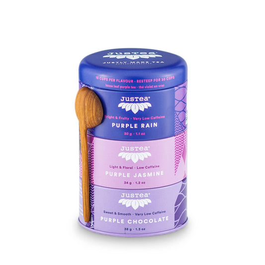 Purple Tea Trio Tin & Spoon - Organic
