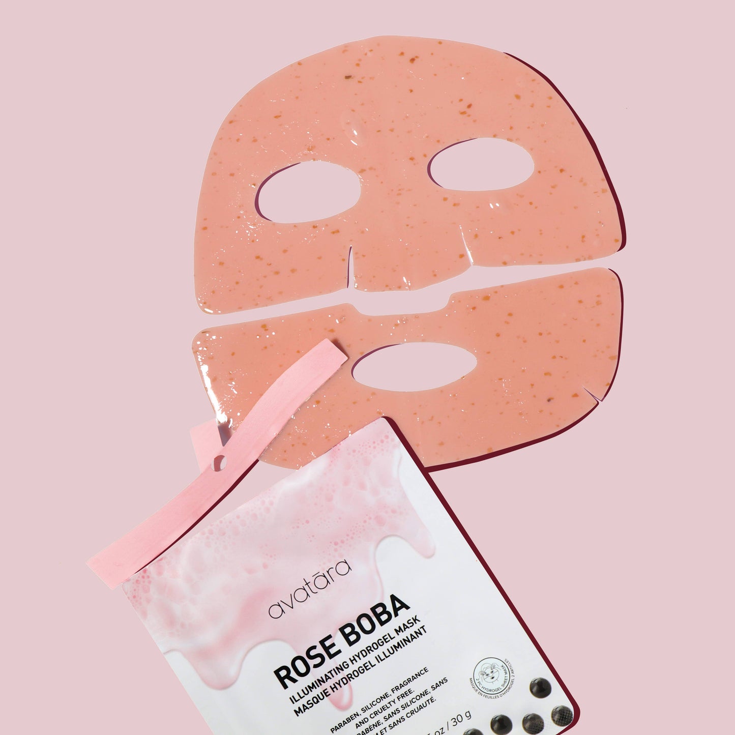 Rose Boba Illuminating Hydrogel Face Mask