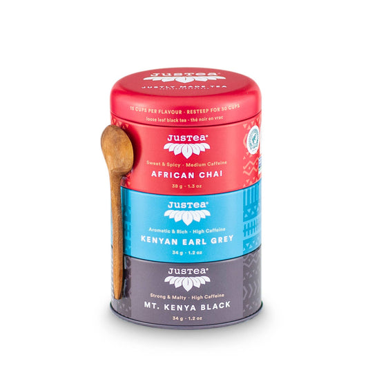Black Tea Trio Tin & Spoon - Organic